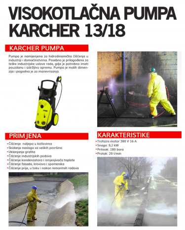 IV. VISOKOTLACNA PUMPA KARCHER 13-18