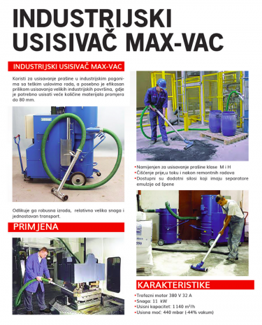 6. INDUSTRIJSKI USISIVAC MAX-VAC   